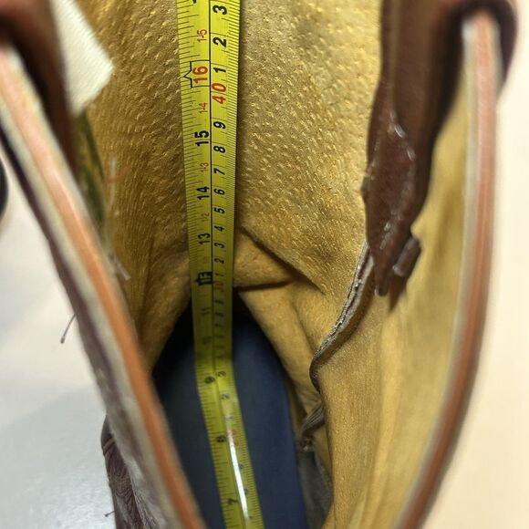 Old Corral Cowboy Boots Mens US 9.5 Mexico 26.5 Brown Ostrich Leather Western - Picture 8 of 9